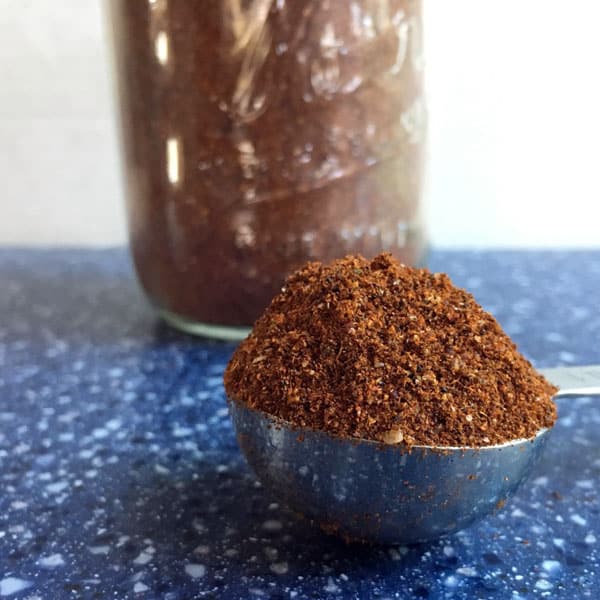 scoop of taco seasoning mix