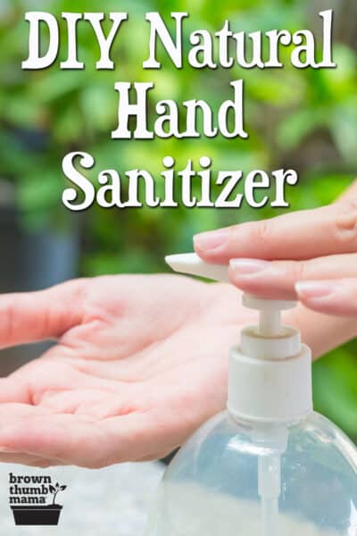 hand pumping sanitizer onto open hand