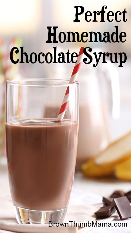 Homemade chocolate syrup: BrownThumbMama.com