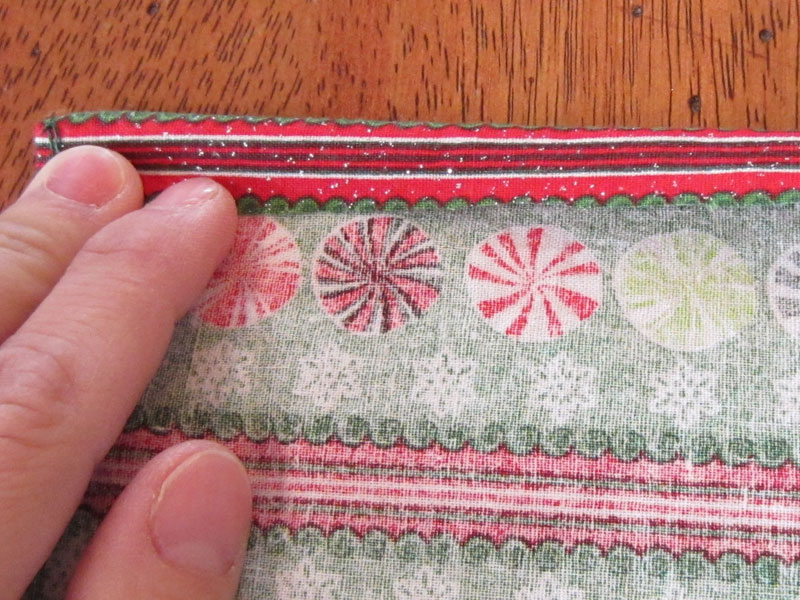 Christmas fabric for sewing gift bag