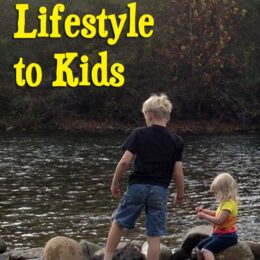 kids playing in the river