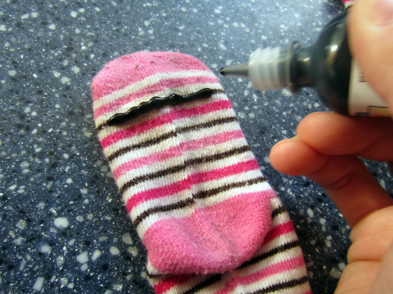 Need to make toddler socks Non-Skid, anyone have a tip on how to