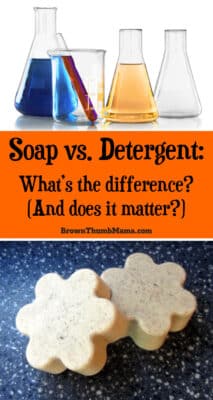 Soap Vs Detergent: What's The Difference? - Brown Thumb Mama®