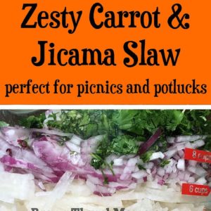 I'm crazy for the zesty flavors in this refreshing side dish! Kids love Carrot & Jicama Slaw and it's perfect with chicken or burgers. Dairy & gluten free.
