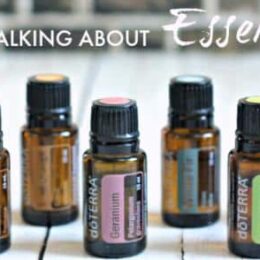 assorted doterra oils on wood table