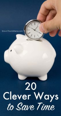 20 Clever Ways to Save Time: BrownThumbMama.com