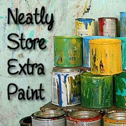 Store Extra Paint: BrownThumbMama.com