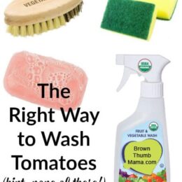 How to wash tomatoes