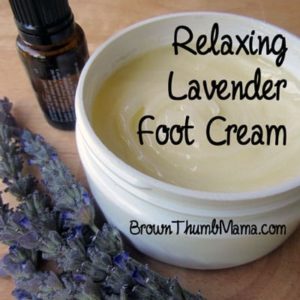 Relaxing Lavender Foot Cream: BrownThumbMama.com