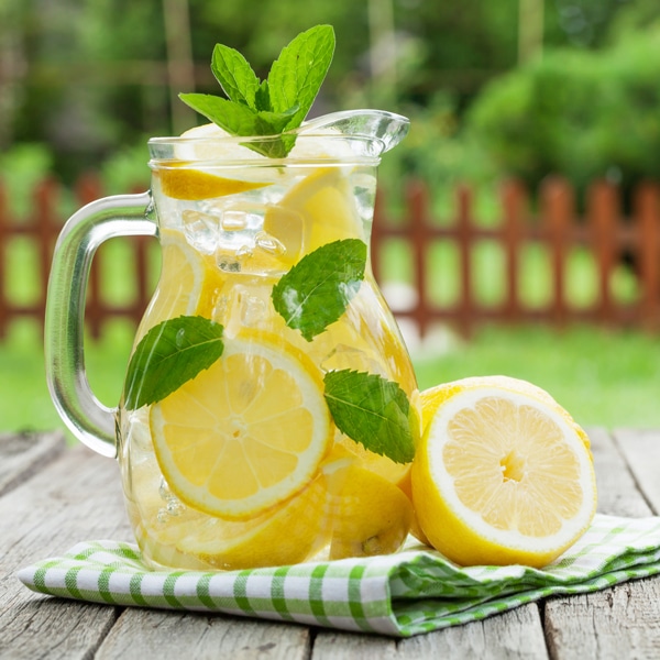 This delicious, homemade lemonade recipe is a burst of tart and sweet flavors--without corn syrup, artificial flavors, or dyes. A family favorite!