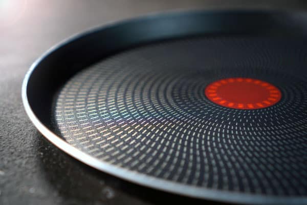 teflon pan on stove