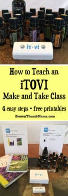 It's easy to teach a successful doTERRA iTOVI make and take class by following these 4 simple steps. Includes free printables!