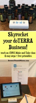 It's easy to teach a successful doTERRA iTOVI make and take class by following these 4 simple steps. Includes free printables!