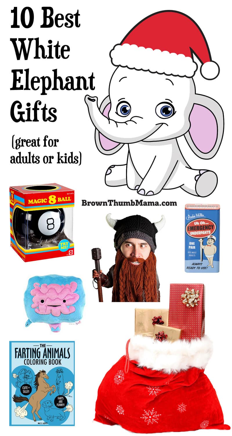 10 awesome White Elephant gift ideas that won’t break the bank and will have everybody at the party cracking up with laughter--great for adults or kids!