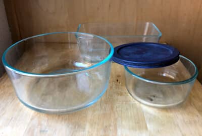 pyrex bowls and lids