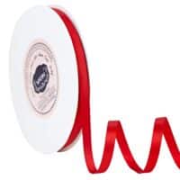Double Face Red Satin Ribbon 1/4 inches, 50 yard roll
