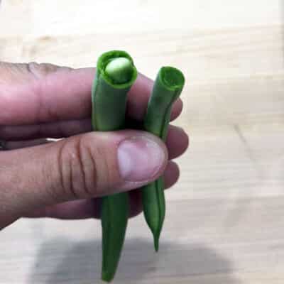 thin and fat green bean