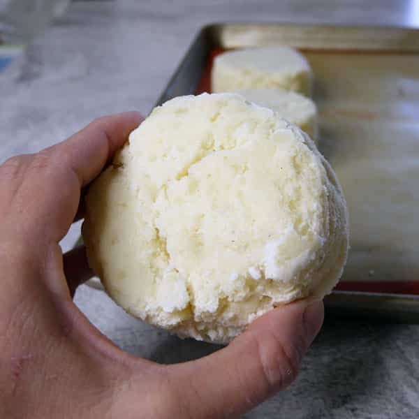 frozen mashed potato pucks