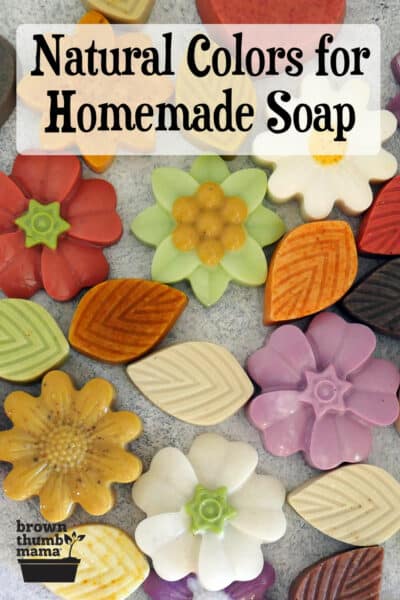 Using Natural colorants in Handmade soap - Fruitage of the Field