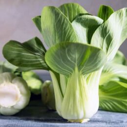 bok choi on counter