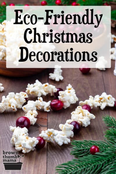 cranberry and popcorn Christmas tree garland