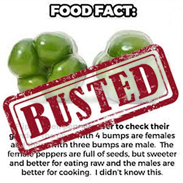 internet meme about bell peppers with "busted" stamp over the top